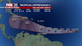 Tropical Depression 2 will become named storm: NHC