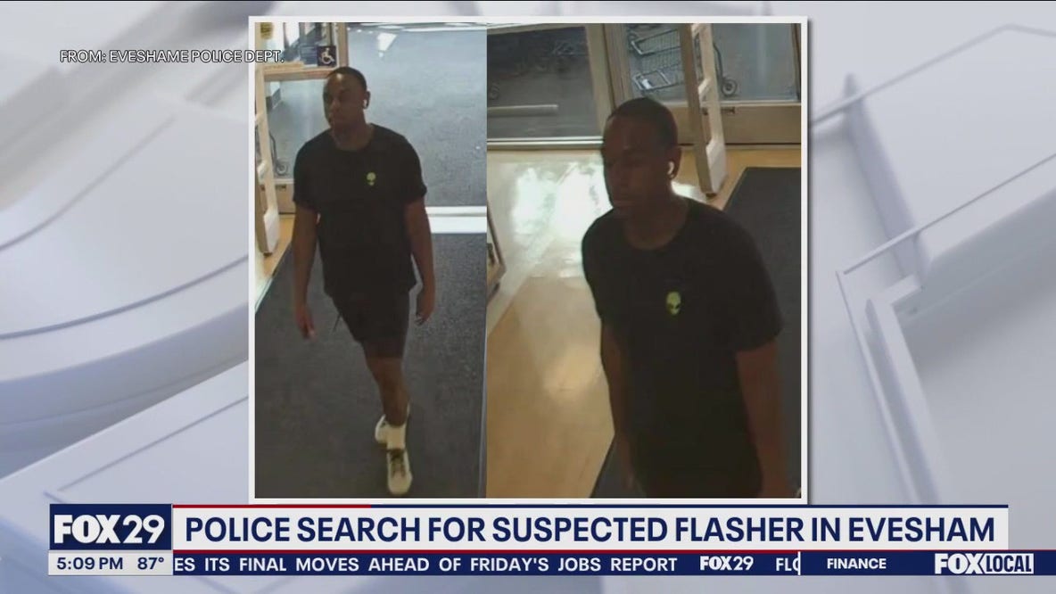 Police search for suspected flasher in Evesham