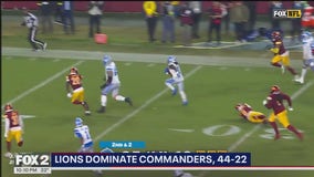 Lions dominate Commanders; Pres. Donald Trump attends game