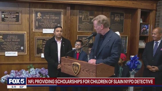 NFL awards scholarships to children of fallen NYPD detective