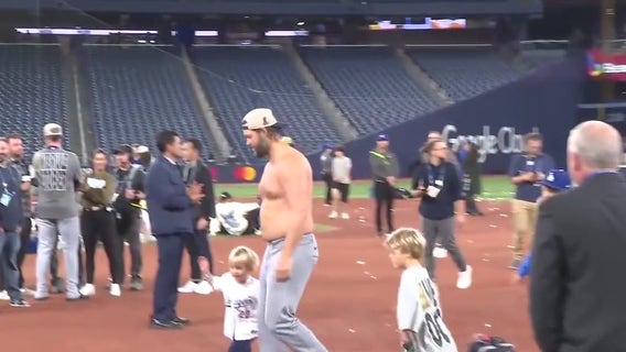 Clayton Kershaw, Mookie Betts celebrate with families