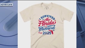 Florida snow: 'I Survived the Blizzard of 2025' t-shirts for sale to support a cause