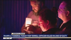 Funeral today for Terrell PD officer killed on duty