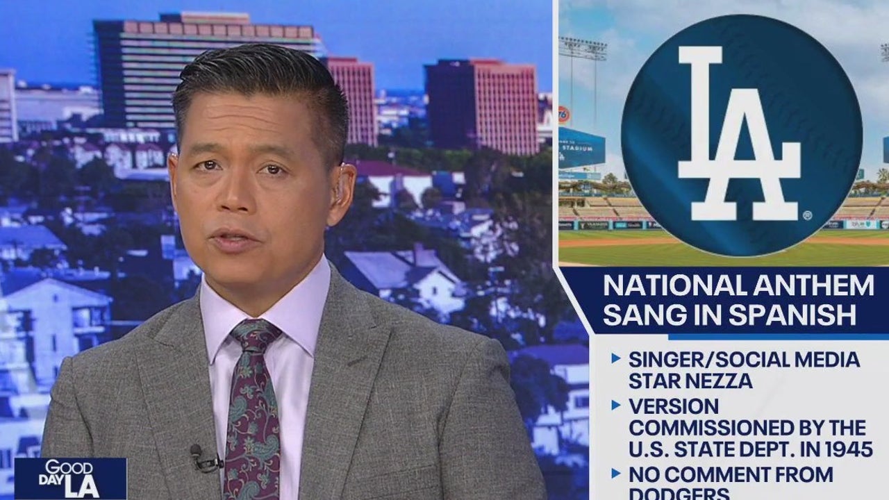 National Anthem sang in Spanish before Dodgers game | FOX 11 Los Angeles