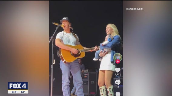 Parker McCollum's baby steals the show at concert