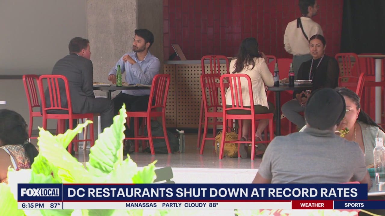 DC restaurants shutting down at record rates, new report shows