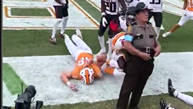 WATCH: FHP trooper sacked during Tampa Bay Buccaneers game