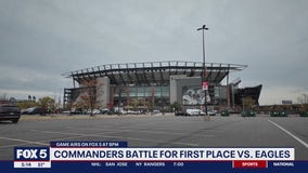 Commanders battle against Eagles in Philadelphia