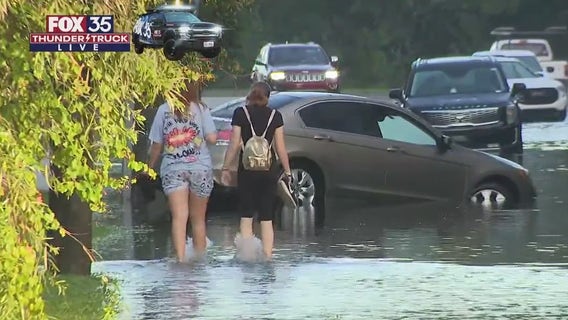 Hazardous conditions in Titusville after heavy rain