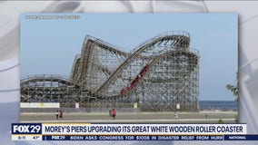 Morey's Pier upgrading Great White wooden roller coaster