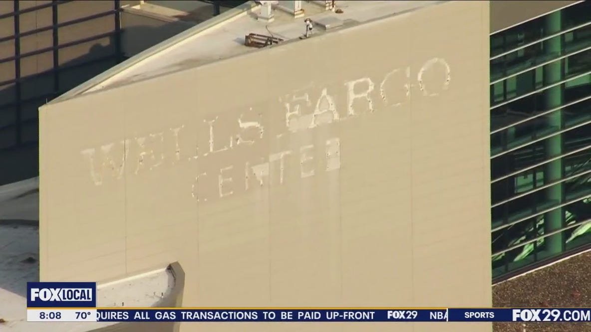 Xfinity Mobile Arena: Wells Fargo Center signage removed as rebrand begins