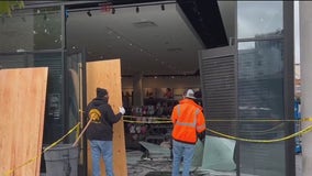 Cars ram into Oakland's Lululemon, cannabis shop