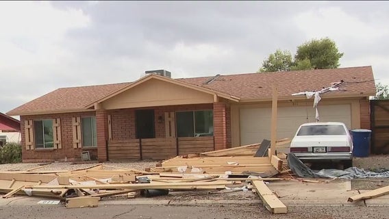 Powerful storm uproots trees, damages homes in Tempe neighborhood
