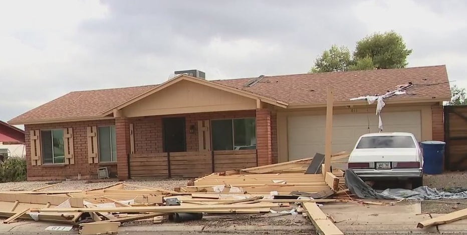 Powerful storm uproots trees, damages homes in Tempe neighborhood