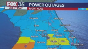 Power outages reported as Helene heads toward landfall