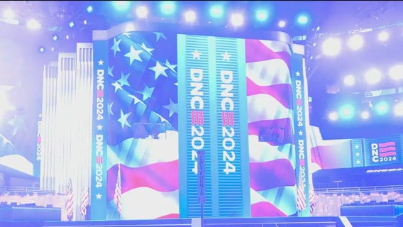 PHOTOS: Stage revealed for 2024 Democratic National Convention in Chicago