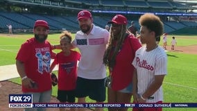 Kyle Schwarber, wife host Neighborhood Heroes Field Day