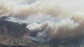 Homes destroyed after brush fire erupts in Ventura Co.