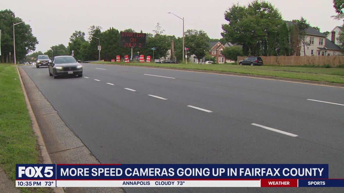 Additional speed cameras going up across Fairfax County