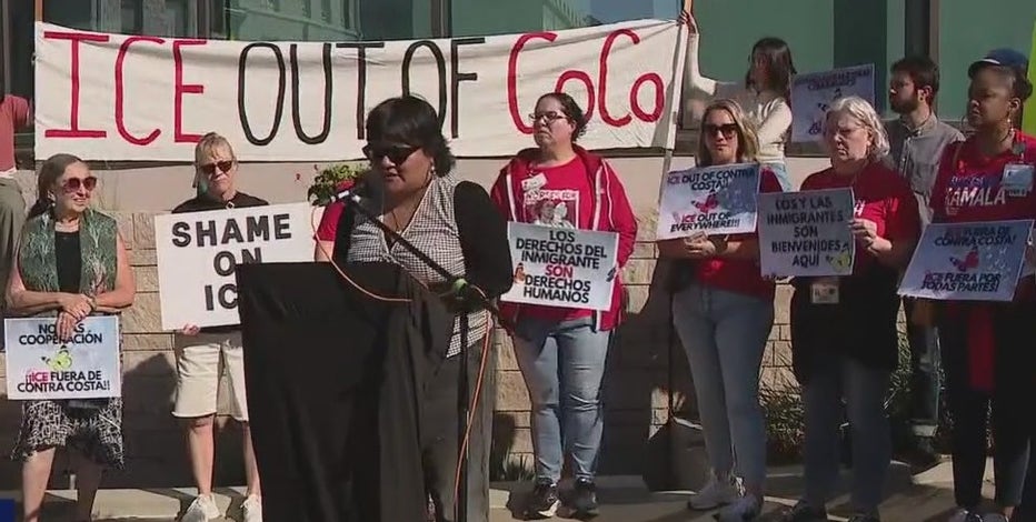 Immigrant rights activists rally in Contra Costa County over ICE cooperation
