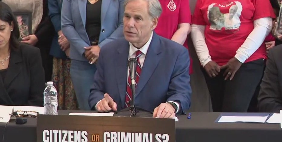 Governor Abbott in Houston pushing for bail reform