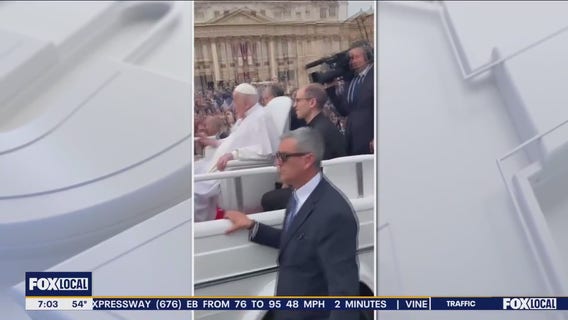 Video captures Pope Francis' last public appearance at the Vatican on Easter Sunday
