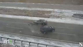 Wintry mix in MN leads to crashes: Compilation