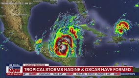 Tropical storms Nadine & Oscar formed