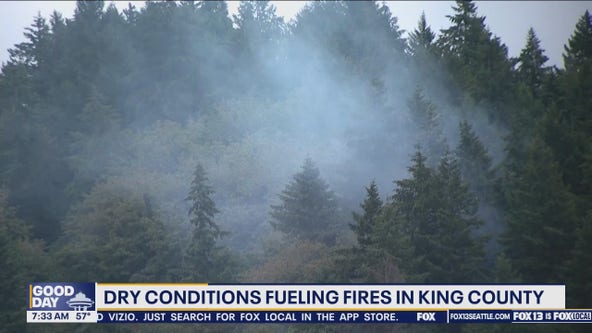 Dry conditions fueling fires in King County