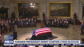 Jimmy Carter lies in state at U.S. Capitol