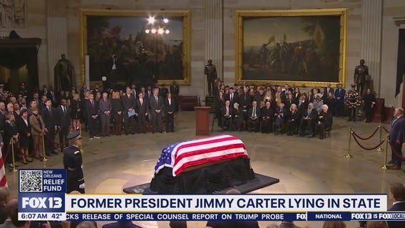 Jimmy Carter lies in state at U.S. Capitol