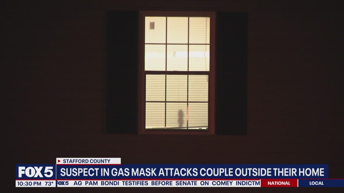 Suspect in gas mask attacks couple outside Virginia home