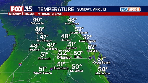 Orlando Weather Forecast PM: April 11, 2025