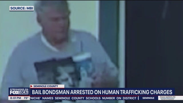 Central Florida bail bondsman arrested on human trafficking charges