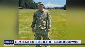 JBLM beaches closed after soldier drowns