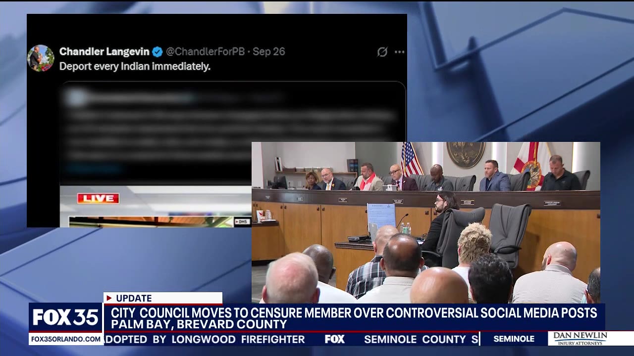 Palm Bay City Council moves to censure member