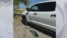 Truck broken into during jugging robbery