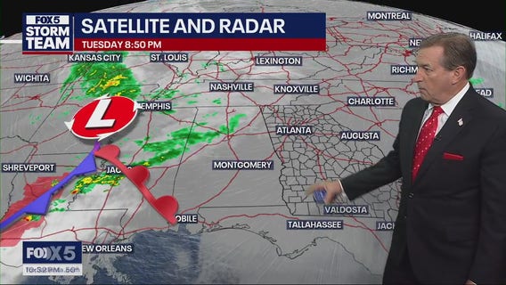 Tuesday evening forecast