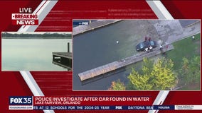 Driver missing after car found in water