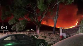 Canyon Crest fire burning parts of Riverside County