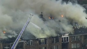 Large apartment fire in Southfield