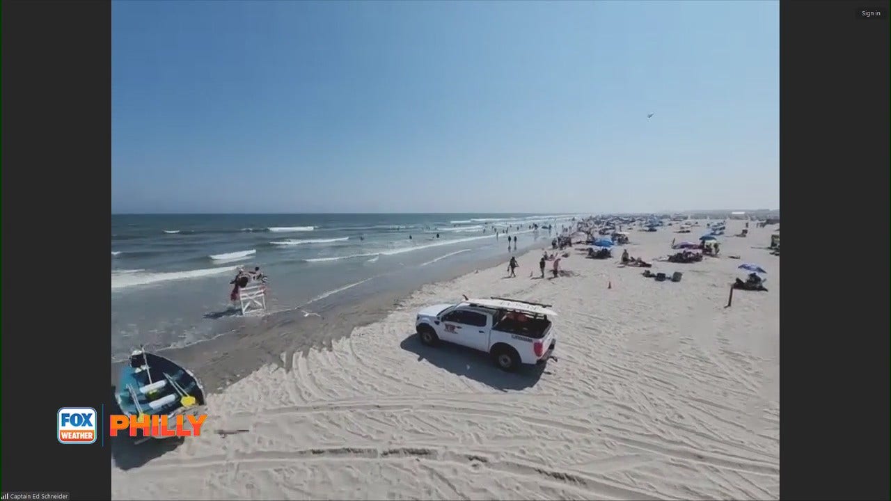 Fox Weather Philly: Captain Ed Snider, With Wildwood Beach Patrol