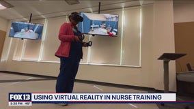 College using virtual reality for nurse training