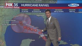 Hurricane Rafael strengthens to Cat. 2 storm