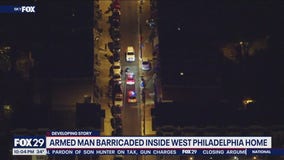 Armed man barricades inside West Philadelphia home with 4 juveniles: police