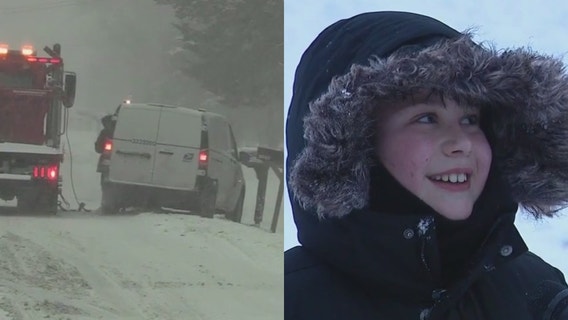 Chicago snowstorm recap: Vehicles in ditches, kids enjoy sledding