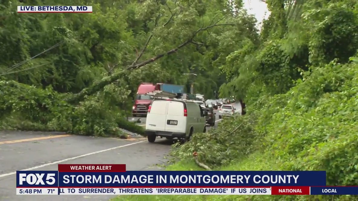Fast-moving storm slams Montgomery County