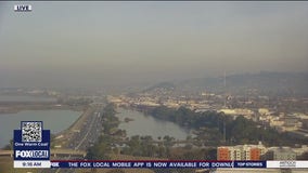 Hazy, dry, mild today