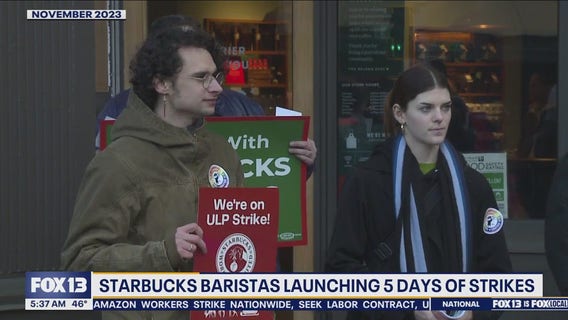 Starbucks baristas launching 5 days of strikes