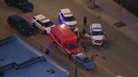 Stolen ambulance chase ends in crash